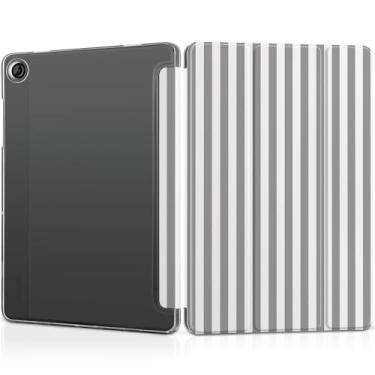 Imagem de MEEgoodo Capa para Samsung Galaxy Tab A9 Plus de 11 polegadas 2024 2023 (compatível com o modelo SM-X210/X216/X218), capas para tablet A9+ com textura de seda e capa traseira transparente de PC