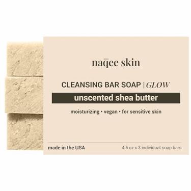 Imagem de naqee LLC Sabonete De Manteiga Karité Vegano E Para Pele Seca Sensível - Pacote Com 3