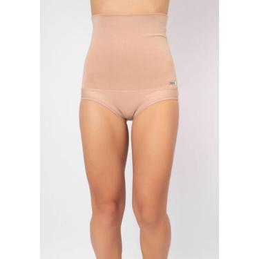 Imagem de Calcinha Vekyo Plus Size Modeladora Cintura Alta, Mulher, Bege, 48