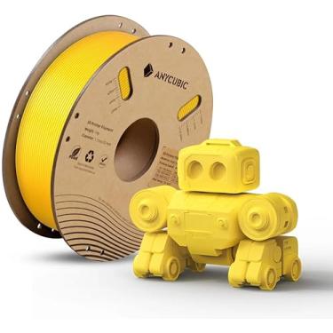 Imagem de Filamento para Impressora 3d Anycubic PLA High Speed 1.75mm 1kg Cor Amarelo Yellow