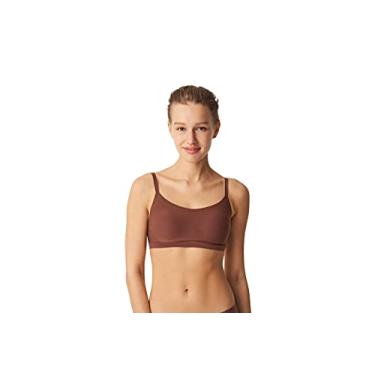 Imagem de Chantelle Top feminino macio elástico acolchoado com decote em V, Nogueira, PP-P