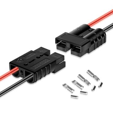 Imagem de 1865107 MKR-20 Plugue de conexão rápida serve para fios de calibre 6–12 para Minn Kota Edge, Riptide, Terrova, Fortrex, Maxxum, modelos Traxxis, kit de conector rápido de motor de pesca