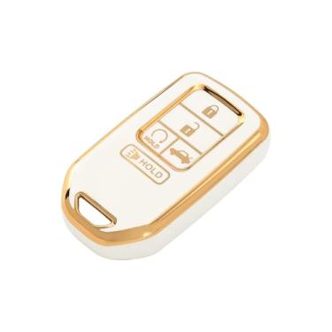 Imagem de Capa para chave Honda, capa de proteção total de TPU macio para Honda Accord Civic CRV Pilot Ridgeline Odyssey Passport Smart Remote Key Holder Acessórios de carro (5 botões)