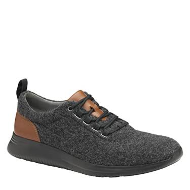 Imagem de Johnston & Murphy Sapato masculino Amherst U-Throat | Sola de EVA | Palmilha de densidade dupla | Sapatos casuais respir veis, L cinza escuro, 13