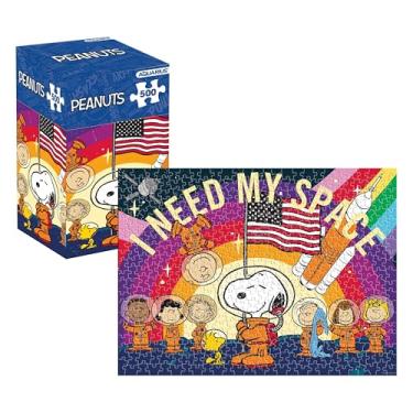 Imagem de AQUARIUS Quebra-cabeça Peanuts Snoopy in Space 500 peças (quebra-cabeça de 500 peças) - Sem brilho - Ajuste preciso - Mercadoria e colecionáveis oficialmente licenciados da Peanuts - 35,5 x 48 cm