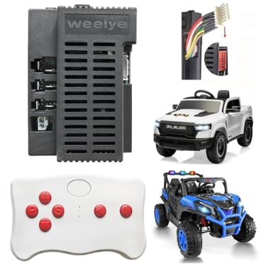 Imagem de WEELYE RX71 12V High Power Kids Ride on Car Remote Control Receiver Controller Box Kit, 2.4G Bluetooth RX37 12V Power Wheel Ride On Car Replacement Parts Remote Controller Conversion Kit