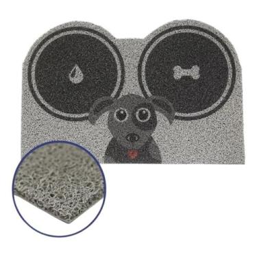 Imagem de Tapete De Entrada Capacho Pet 40cm X 60cm Cachorro Gato Entrada Vinil 