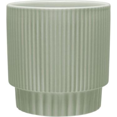 Imagem de Cachepô Vaso Planta Decorativo Home&co Cerâmica 12x12 Verde