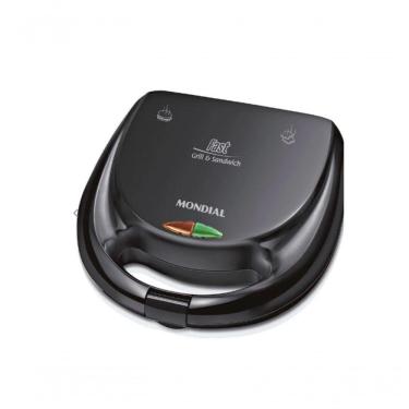 Imagem de Sanduicheira Fast Grill Sandwich Mondial S12 750W Preto 110V