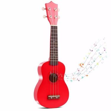 Imagem de Guitarra acústica Jakeloo de 21 polegadas de madeira para crianças de 