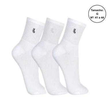 Imagem de Kit 3 Pares Meias Lupo Cano Médio Unissex 03148