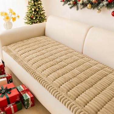 Imagem de hyha Capa de sofá para cães lavável, antiderrapante e felpuda para sofá de 3 almofadas, compatível com animais de estimação, capas de sofá macias e espessas, protetor de almofada, tapete de gato