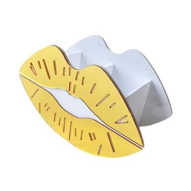 Imagem de Ysyqkn Organizador de cosméticos decorativo para mesa, com suporte para pincéis de maquiagem e em acrílico, ideal para penteadeira e de, Ouro