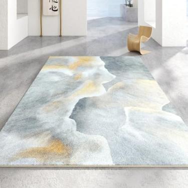 Imagem de Tapete de decoração de quarto de luxo, carpete grande para sala de estar, lavável, macio, antiderrapante (200x300 cm/P)