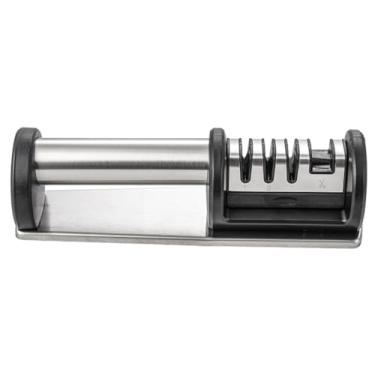Imagem de Amolador de Facas Profissional, Afiador em Aço Inox para Afiar Facas, Tesouras e Lâminas para Cozinha Caseira