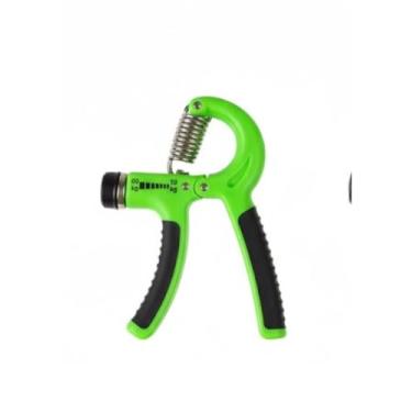Imagem de Hand Grip Ajustável, Fortalecedor de Mão e Pulso, 4 Cores Sortidas (Verde, Azul, Cinza, Laranja), Material Plástico, Resistência 10-60 kg, Design Ergonômico, Dimensões 14 x 10 cm (Verde)