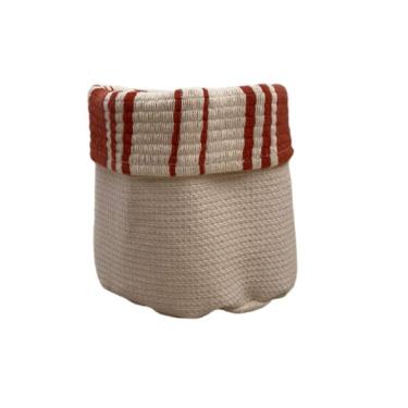 Imagem de Cachepot Toulon P Terracota e Cru