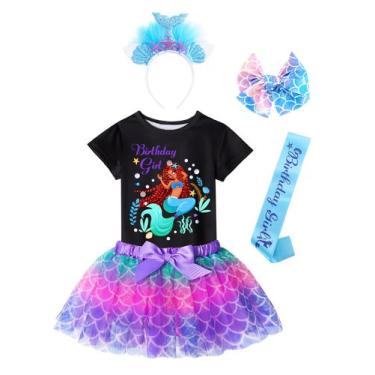 Imagem de Conjunto de roupa Costume Doctor Unicorn Mermaid, aniversário de menin