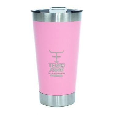 Imagem de COPO TERMICO TEXAS FARM ABRIDOR - 473ML - CTE001 - ROSA BEBÊ ÚNICO-Unissex
