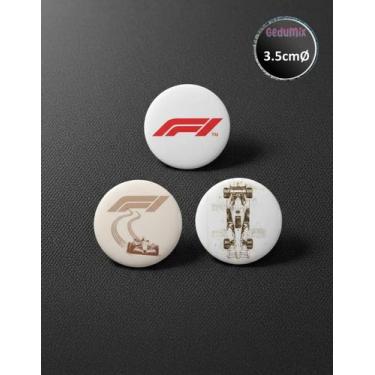 Imagem de Botton GEDUMIX Formula 1 Aesthetic 1.0 - 3 Peças, 3.5cmØ Ímã
