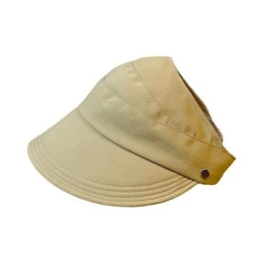 Imagem de Chapéu De Sol Feminino Dobrável Com Aba Larga Respirável Amigo Da Coqu