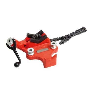 Imagem de Whtkoph Torno de com corrente, capacidade de fixação de tubos de 1/4" a 6", ideal para projetos de bricolagem, 6 Inch