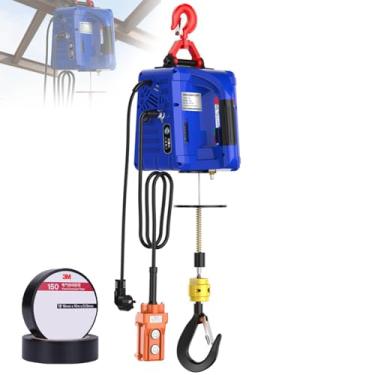 Imagem de Guincho EléTrico 3 Em 1portáTil Com Controle Remoto Sem Fio De 160 Metros, Cabo De AçO De 7,6 Metros De Comprimento,Gancho GiratóRio De 360° Para Garagem,ArmazéM,ElevaçãO,Reboque
