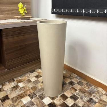 Imagem de Vaso de Planta Cone Moderno Decorativo para Casa Jardim e Varanda – Elegância e Estilo Minimalista (Ibiza Bege)