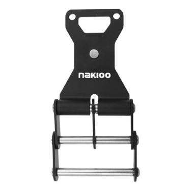 Imagem de Fenteer Fivela de cinto para ferramentas, acessório de bricolagem, clipe de cinto em liga de alumínio para carpinteiros, empreiteiros e, Preto 60mm