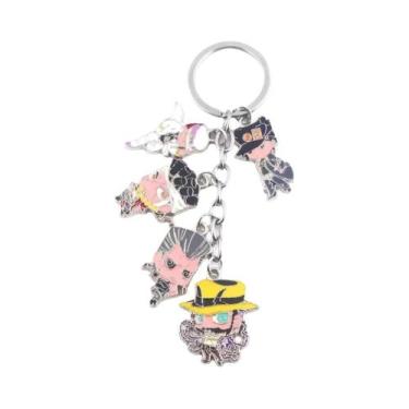 Imagem de Chaveiro JoJo Bizarre Adventure Killer Queen Josuke Com Arco E Flecha 