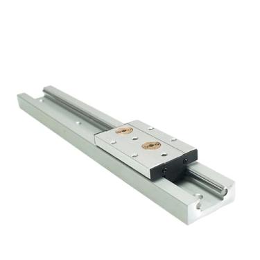 Imagem de Maquinaria de trabalho de madeira Perfil de alumínio embutido guia linear de eixo duplo SGR20 trilho deslizante de rolo L = 300 mm SGB20 bloco de roda (SGB20-4-LOCK)