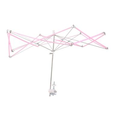 Imagem de Guarda-chuva Swift de fio Enrolador de fio Swift multifuncional rotação de 360 ​​graus Ferramenta de tricô estável e resistente para entusiastas de tricô Metal plástico