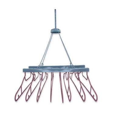 Imagem de Varal Suspenso com 8 Cabides para Camisas e Camisetas