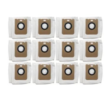 Imagem de Saco de pó de substituição, compatível com o aspirador robô Dreame Bot D10 Plus RLS3D - Peças de reposição para o saco de pó.(12PCS)