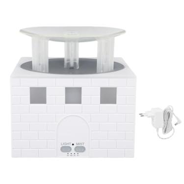 Imagem de Difusor de chama Difusor de chama Umidificador de chama Umidificador de fogo Colorful Luz Silenciosa Multifuncional Controle Remoto Umidificador de ar para dormir, trabalhar, (Plugue UE 100-240V)