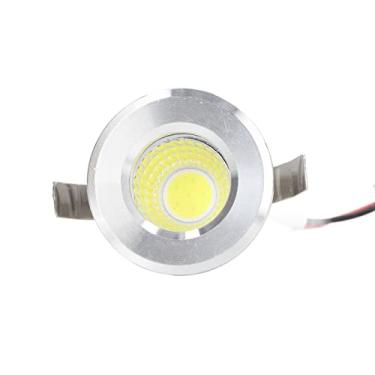 Imagem de Estink Mini Spotlight COB Embutido, Corpo de Alumínio Luz LED de Teto Com Abajur de Alta Transmissão, Luz Suave 3W AC85 265V, para Teto Interno Shopping Banheiro (Luz Branca Positiva 6000K)