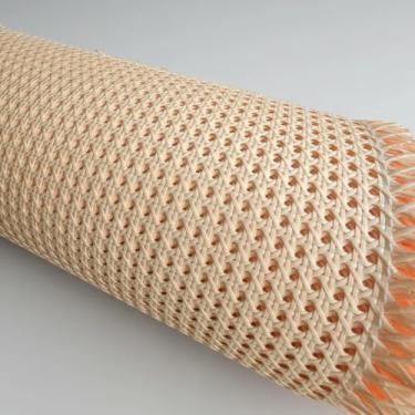 Imagem de Palha Da India Tela Forro Fibra Natural Rattan Palhinha Indiana Tela Sextavada 50x50cm (Creme - Salmão Claro)