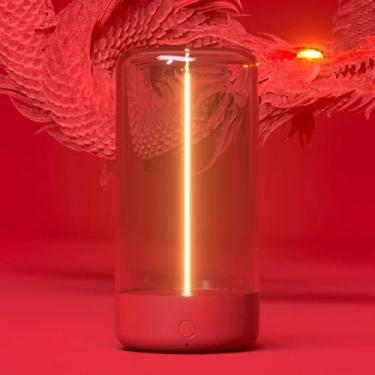 Imagem de Lâmpada de Mesa Portátil com Filamento Magnético Luz Ambiente Sem Fio Recarregável Suporta 3 Modos Iluminação para Inter