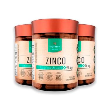 Imagem de Kit 3 Zinco 96mg Nutrify 60 Cápsulas