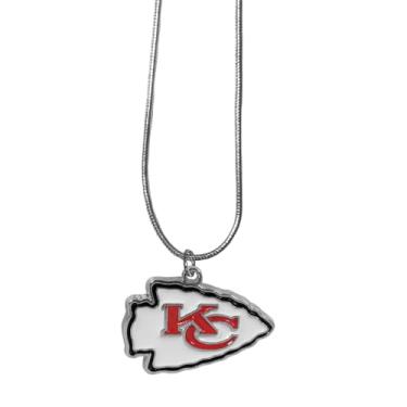 Imagem de Siskiyou Colar de corrente de cobra feminino Sports NFL Kansas City Chiefs, cores do time, tamanho único