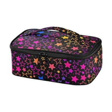 Imagem de Joisal Lancheira térmica de estrelas brilhantes gradiente portátil para trabalho com alça isolada Lancheira