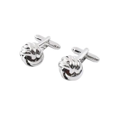 Imagem de Abotoaduras clássicas para homens camisa prata abotoaduras casamento noivo terno abotoaduras francesas para marido, namorado, pai, One Size, Aço inoxidável, Sem Pedra Preciosa