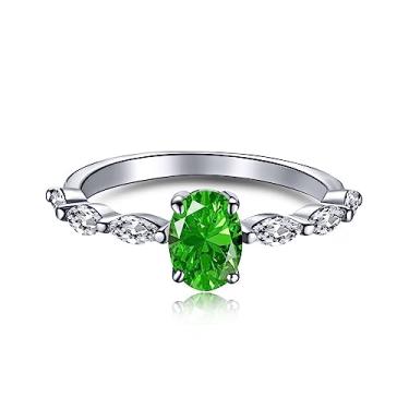 Imagem de GemKing MM120021-S-D-BF-10 Coleção Top End banhado a ródio prata esterlina 925 diamante brilhante quadrado grande flor azul eternidade 5A zircônia anel, 9, Prata esterlina, Sem Pedra Preciosa