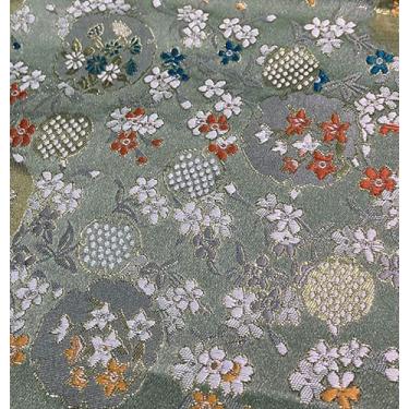 Imagem de JUANJUAN Tecido brocado por jarda, 75 cm para bricolage, artesanato, brilho luxuoso, vestido de casamento drapeado leve e nítido, fantasias, moda, SE (tamanho: 1 m/39,3 polegadas, cor: 18 - cravo