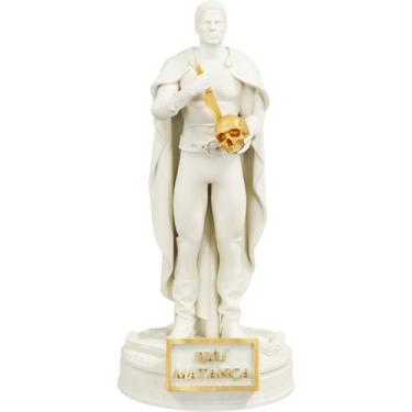 Imagem de Estátua Exu Matança Umbanda Candomblé (Cor Mármore Dourado)