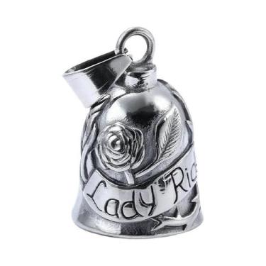 Imagem de Asa de anjo carta sino chaveiro masculino punk motocicleta equitação r