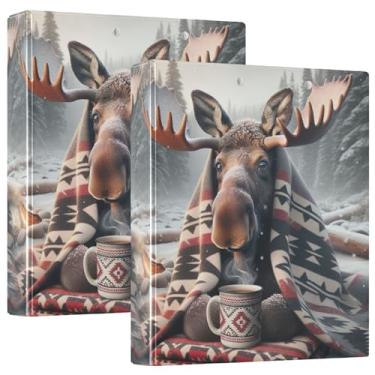 Imagem de Fichário engraçado com 3 anéis de 3 anéis com estampa de animal com 200 folhas de desenho animado para prancheta, fichário de escritório com 1 pacote