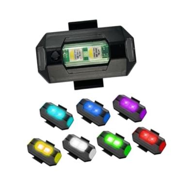 Imagem de Generic Lanterna LED estroboscópica recarregável via USB, à prova d'água, compacta, para emergências, com 7 cores, ideal para carros, veículos, aeronaves, 8 Unidades