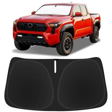 Imagem de Para Toyota Tacoma Para-brisas Para-brisas 2016-2021 2022 2023 2024 2025 2026 Toyota Tacoma 2Dr 4Dr Pickup Refletor UV Espesso Protetor Solar Dobrável de 4 Camadas para Acessórios Interiores Tacoma