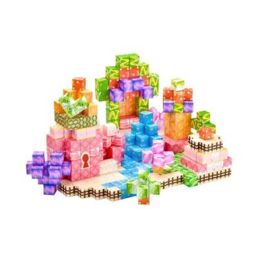 Imagem de Conjunto De Blocos Magnéticos 25-128 Peças Brinquedos STEM Para Crianç